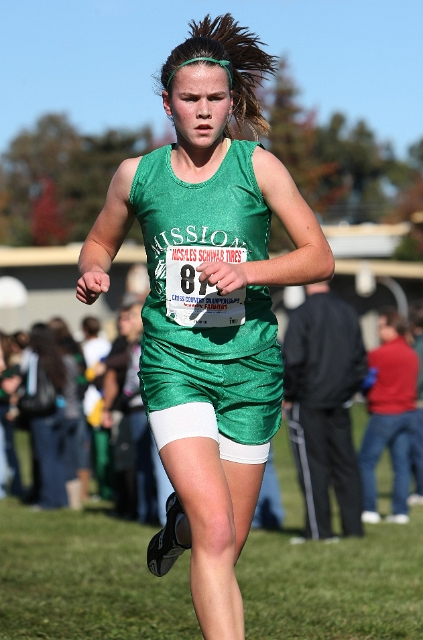NCS XC D1 Girls-062.JPG - 2009 North Coast Section Cross Country Championships, Hayward High School, Hayward, California